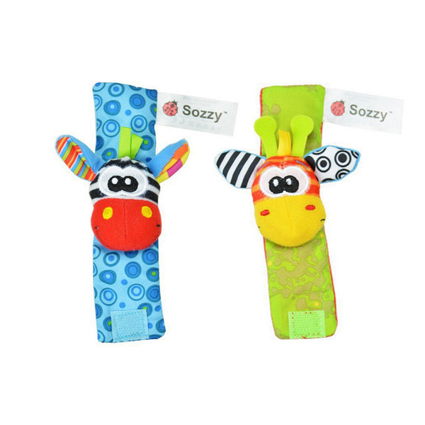Baby Cozy Socks & Wrist Rattle Toys
