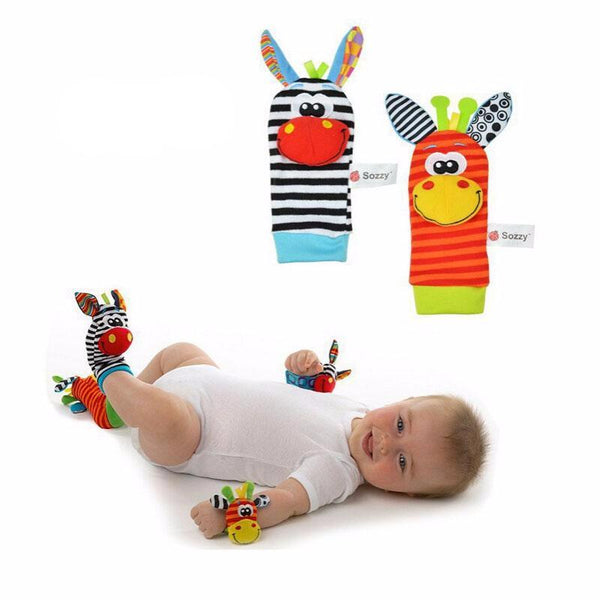 Baby Cozy Socks & Wrist Rattle Toys