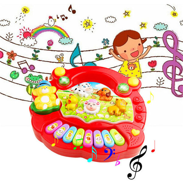 Baby's Educational Piano Animal Farm Toy