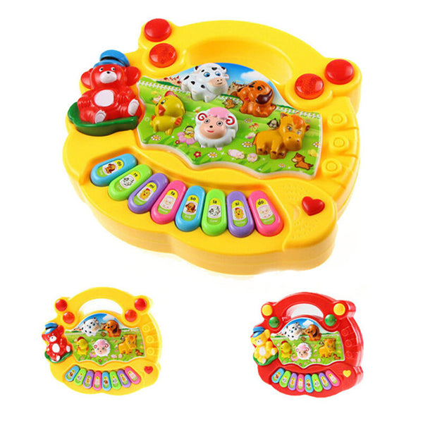 Baby's Educational Piano Animal Farm Toy