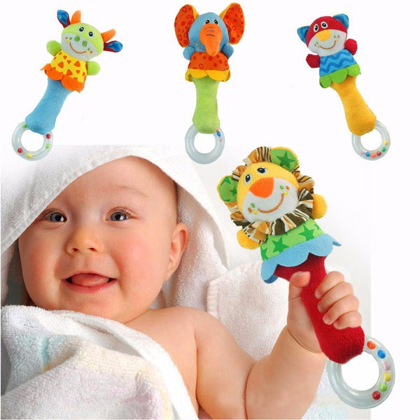 Cute Plush Animal Hand Bells Toys