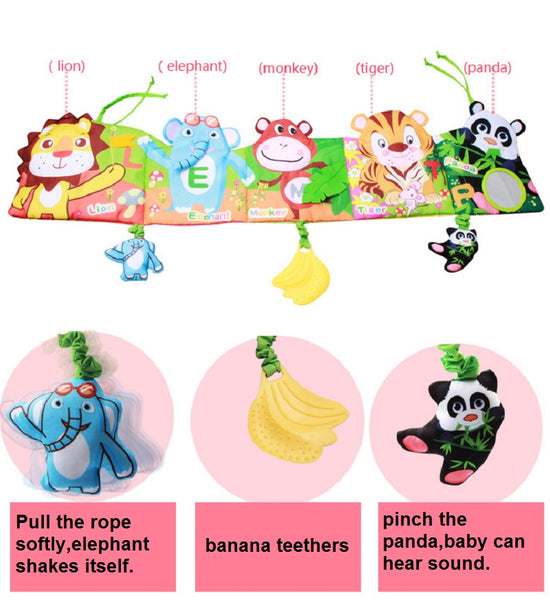Cartoon Animal Infant Activity Plush Book