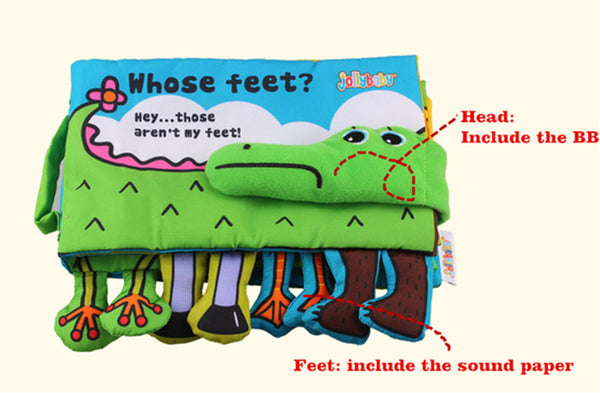 Whose Feet Educational Cloth Books