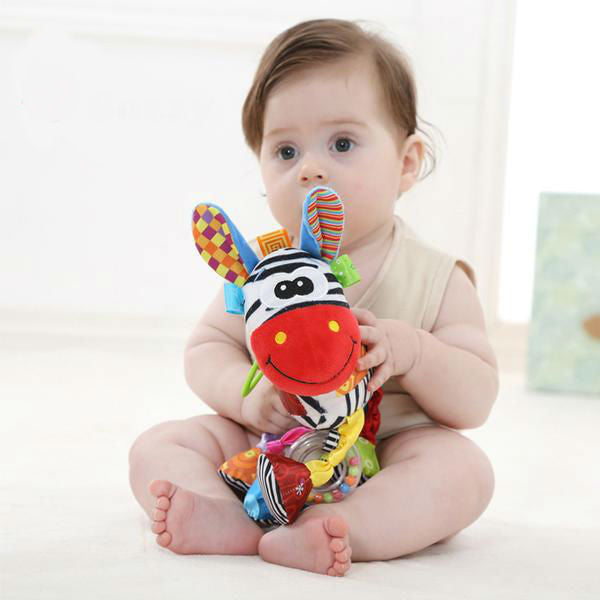 Cartoon Animal B ell Rattle Toy