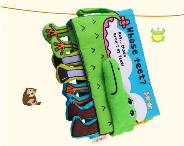 Whose Feet Educational Cloth Books